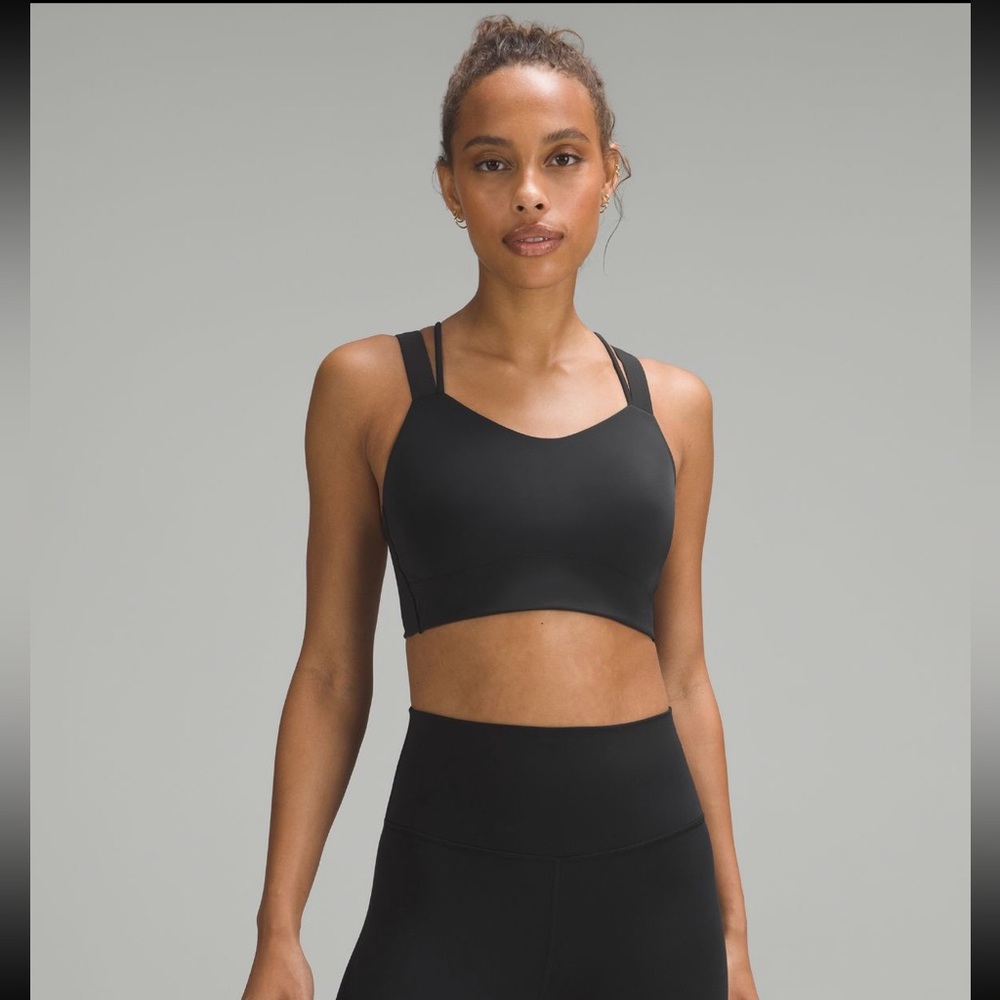 Lululemon Like a Cloud Longline Bra Size D/DD in Black